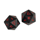 ULTRA PRO - Dados Heavy Metal Black & Red Dice Set for Dungeons & Dragons - Gamesmart